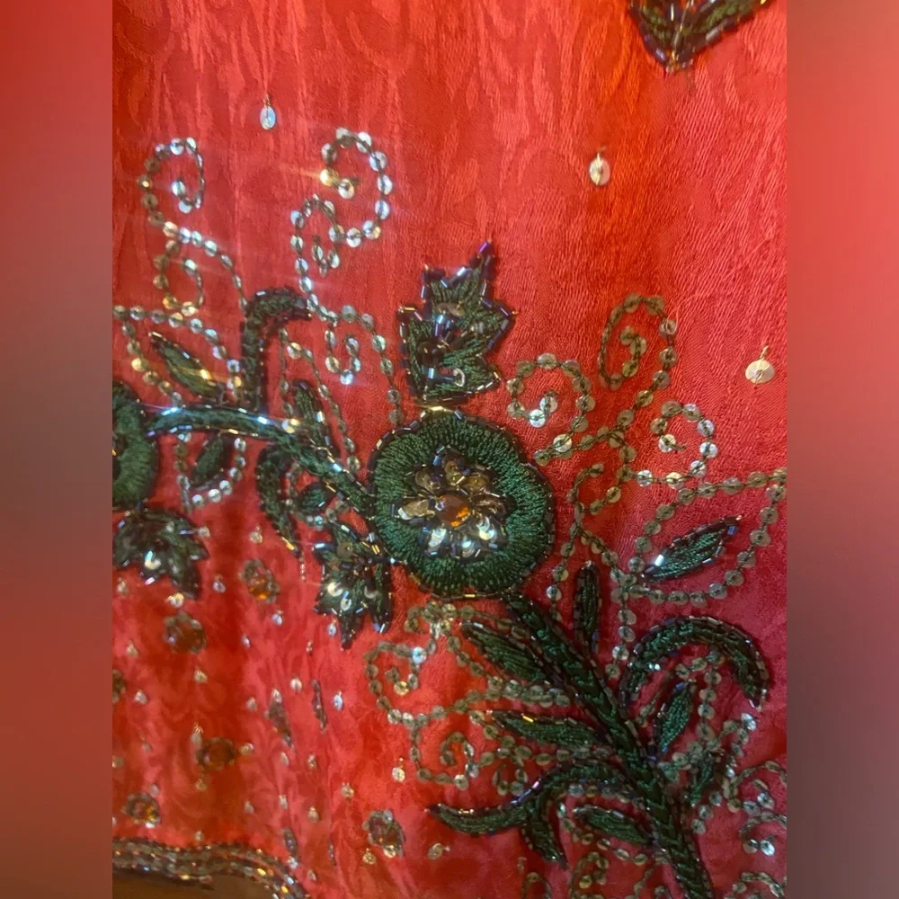 Tunic from India - Beaded Silk - Picture 7 of 9